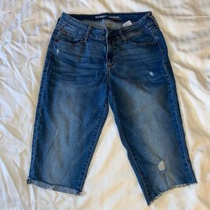 Cut Mid Length Shorts
